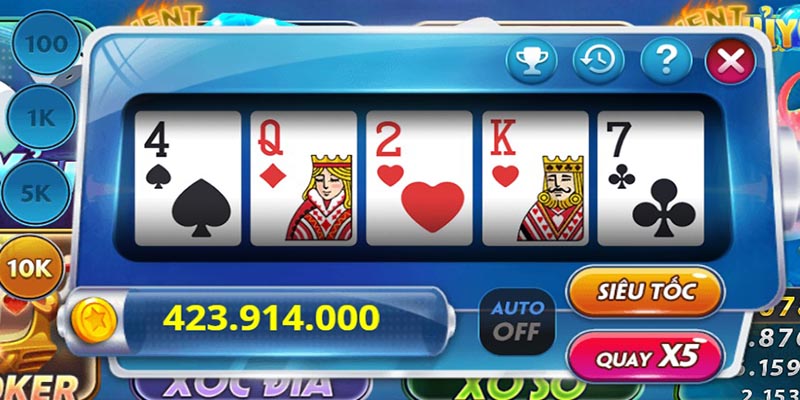 Luật chơi mini poker dễ thuộc chỉ sau 1 ván